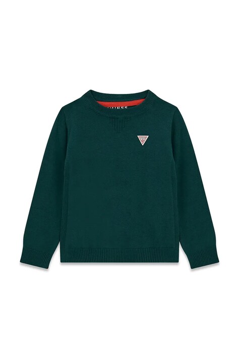 Guess sweter dziecięcy z bawełną zielony N0YR04 Z2VV0