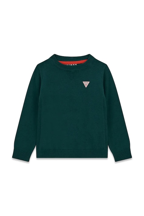 Guess sweter dziecięcy z bawełną zielony N0YR04 Z2VV0