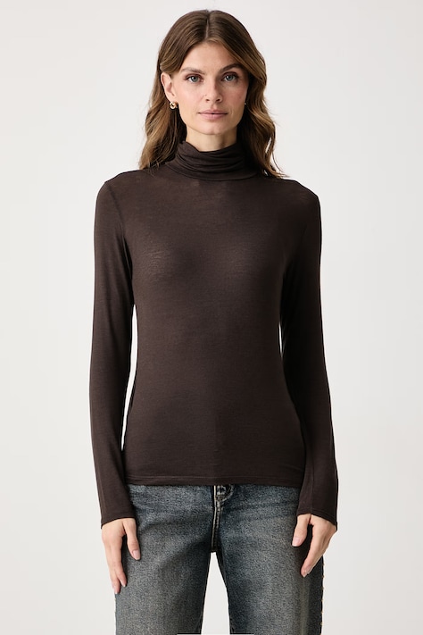 Haveone Longsleeve damski z wiskozą szary MJS.R119