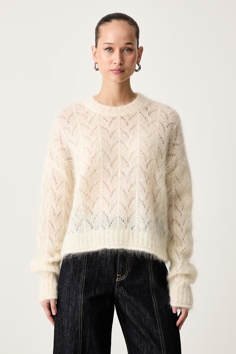 ViCOLO Sweter damski z wełną beżowy 3AC3004
