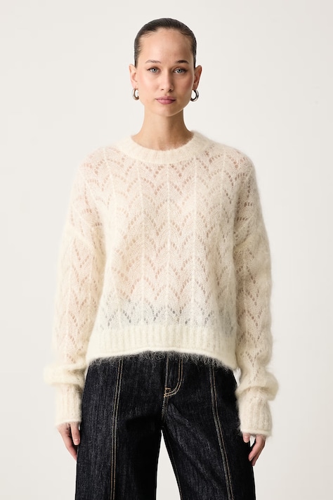 ViCOLO Sweter damski z wełną beżowy 3AC3004