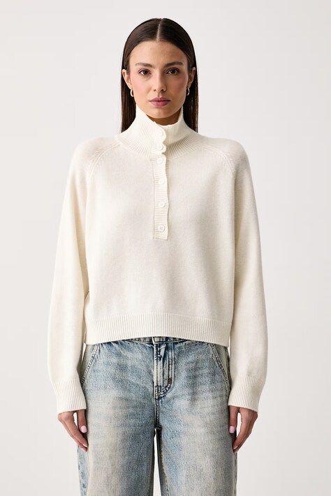 ViCOLO Sweter damski wełniany beżowy 7AC7073