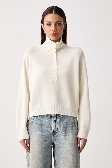 ViCOLO Sweter damski wełniany beżowy 7AC7073