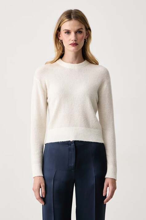 MC2 Saint Barth Sweter damski z wełną biały CIL0001