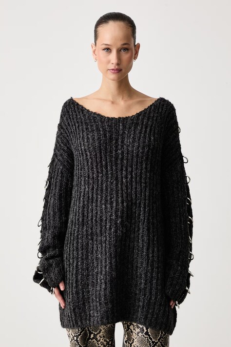 The Ragged Priest Sweter damski szary RPAW261017KW
