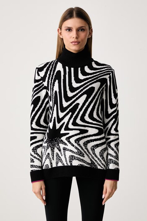 Newland Sweter damski z wełną Glauce czarny N46988.108