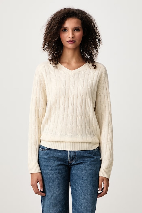 Sporty & Rich SRC sweter z kaszmirem damski beżowy WS11283302CR01
