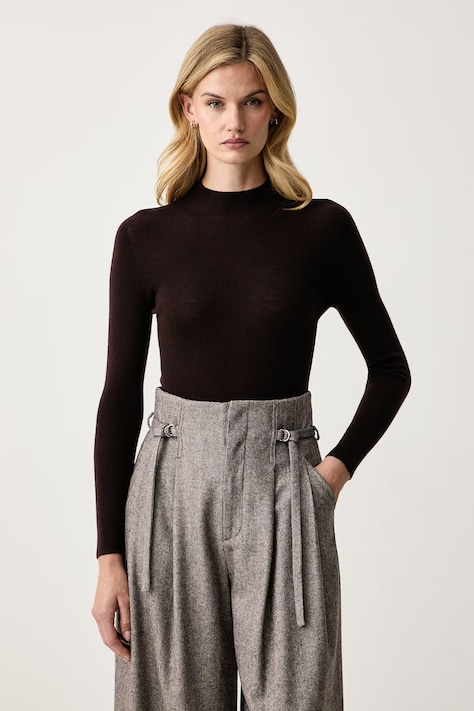 Isabelle Blanche Półgolf dziecięcy wełniany brązowy IS26FW-M219-F005