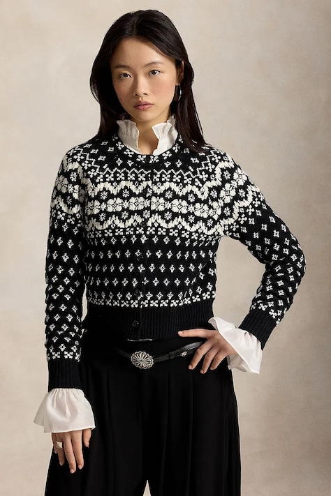Polo Ralph Lauren Sweter damski z wełną czarny 211B23907