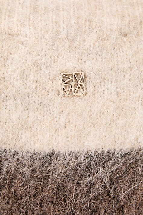 Mos Mosh Sweter damski z wełną zielony 182780
