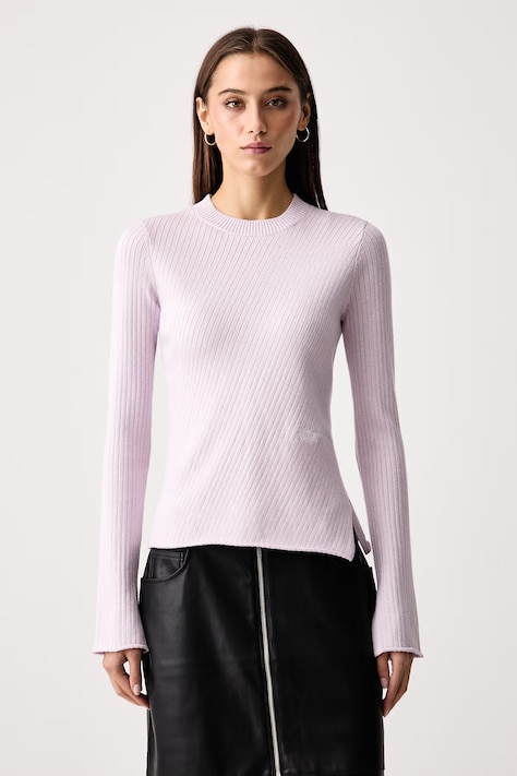 Karl Lagerfeld Jeans Pulover za žene s viskozom rozi B4W18005