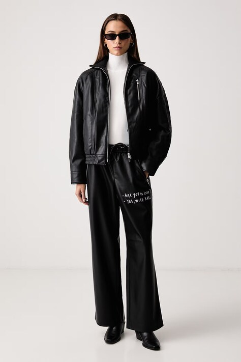 Karl Lagerfeld Jeans Golf damski z wiskozą biały B4W18001
