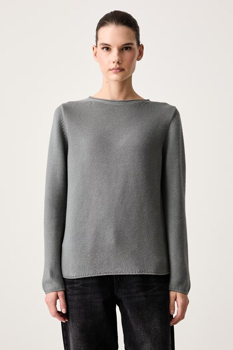 Marc O'Polo Sweter damski bawełniany szary 5000010442