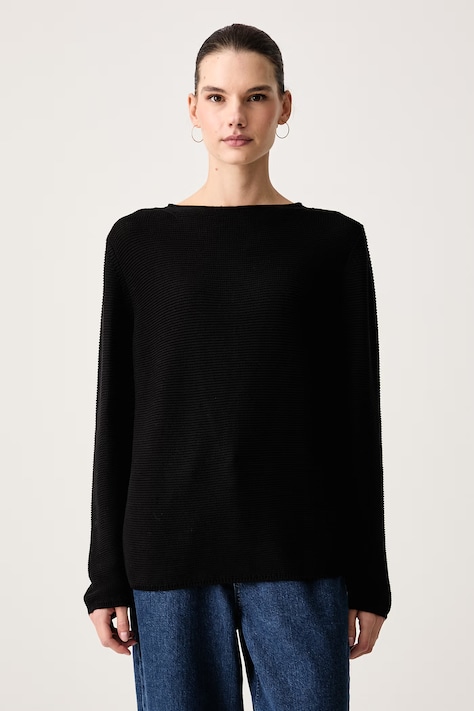 Marc O'Polo Sweter damski bawełniany czarny 5000010442