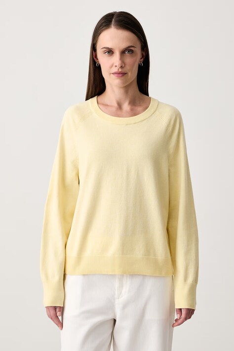 Marc O'Polo Sweter damski z bawełną żółty 5000006907