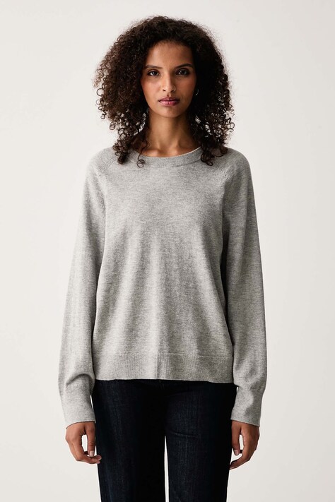 Marc O'Polo Sweter damski z bawełną szary 5000006907