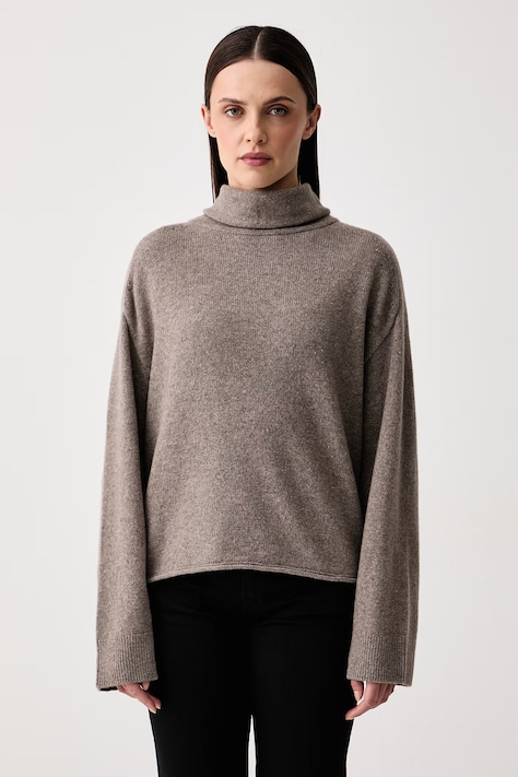 Marc O'Polo Sweter damski z wełną beżowy 5000018473