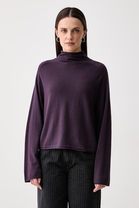 Marc O'Polo Sweter damski z wełną fioletowy 5000017058