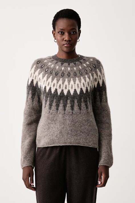 Marc O'Polo Sweter damski z wełną beżowy 5000016172