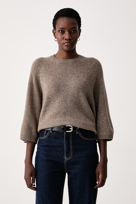 Marc O'Polo Sweter damski z wełną beżowy 5000015820