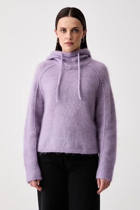 Marc O'Polo Sweter damski z wełną fioletowy 5000015546
