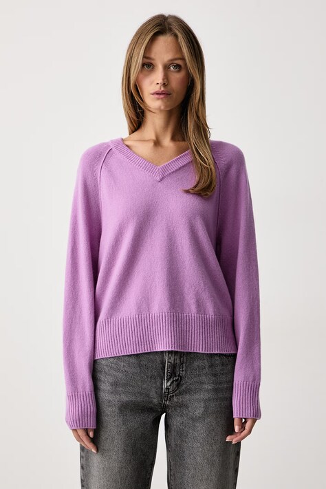 Marc O'Polo Sweter damski wełniany fioletowy 5000013447
