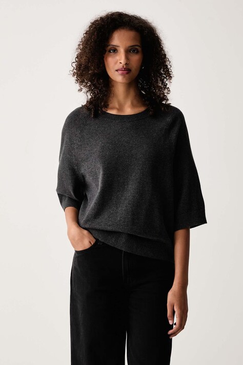 Marc O'Polo Sweter damski z bawełną szary 5000012466