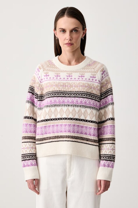 Marc O'Polo Sweter damski z dodatkiem wełny beżowy 5000012415