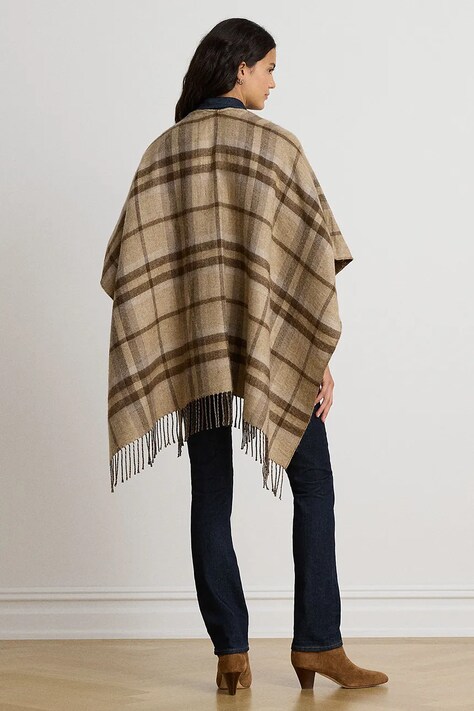 Lauren Ralph Lauren Poncho damskie beżowe 454P04526