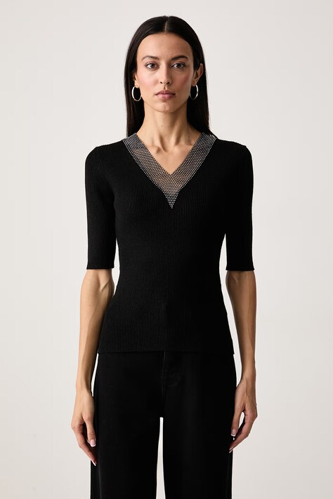 DKNY Sweter damski czarny P6MSBT69