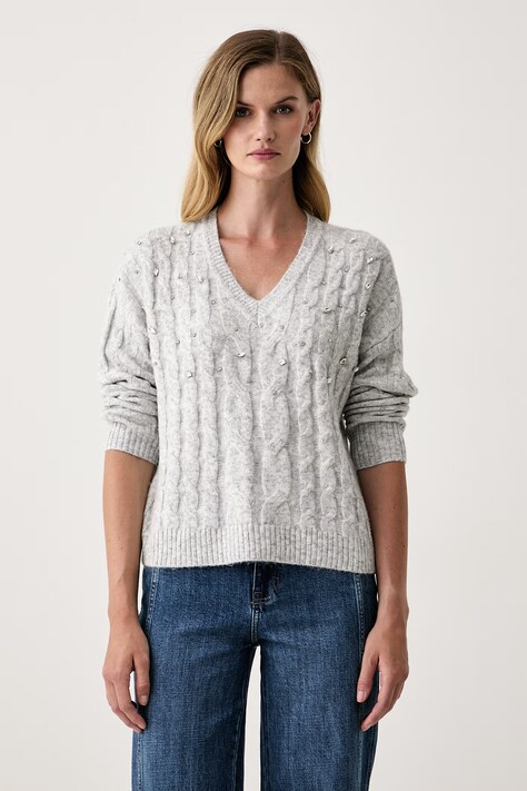 DKNY Sweter damski szary DJ6R0986