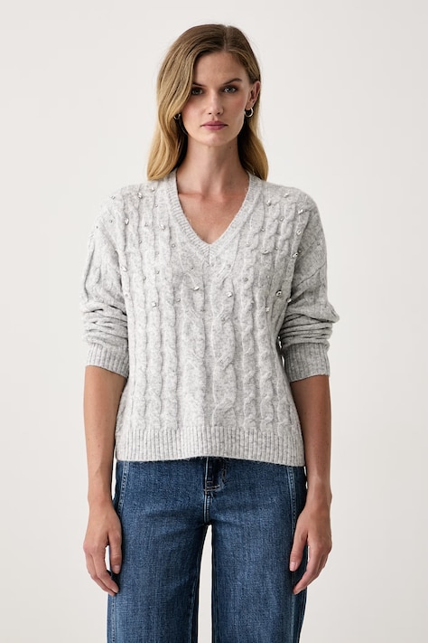 DKNY Sweter damski szary DJ6R0986