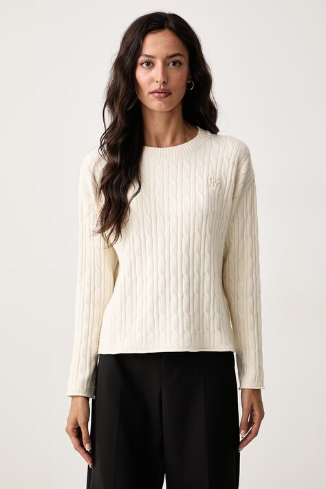 DKNY Sweter damski beżowy DJ5R0917