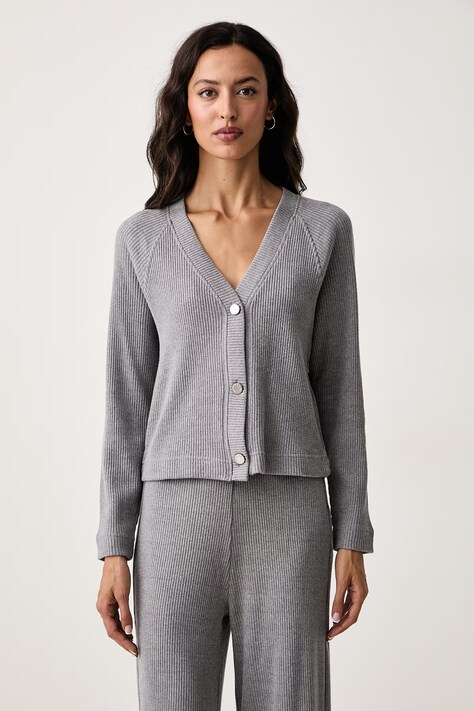 DKNY Kardigan damski szary DJ6J6304