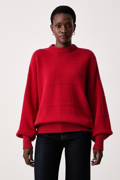 Max&Co. Sweter damski wełniany VOLARE czerwony 2626366113200