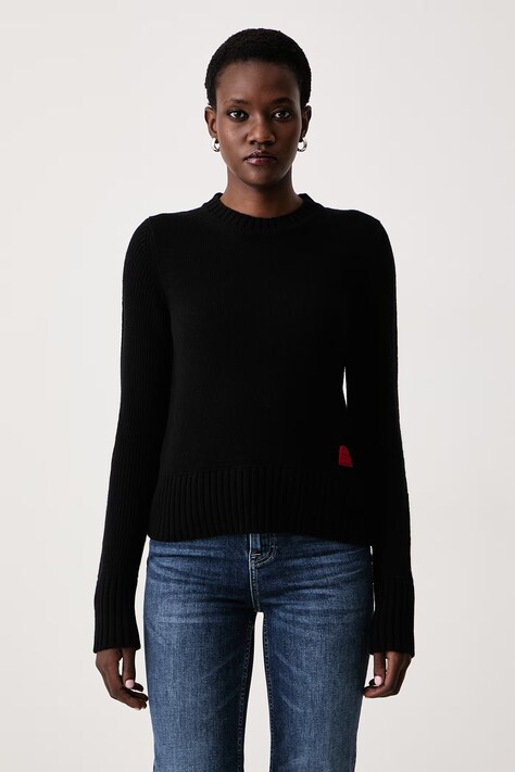 Max&Co. Sweter damski wełniany CAPO czarny 2626366103200