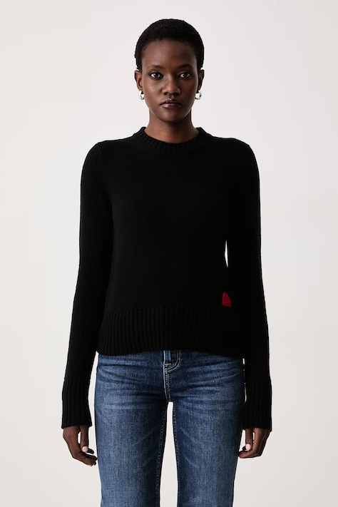 Max&Co. Sweter damski wełniany CAPO czarny 2626366103200