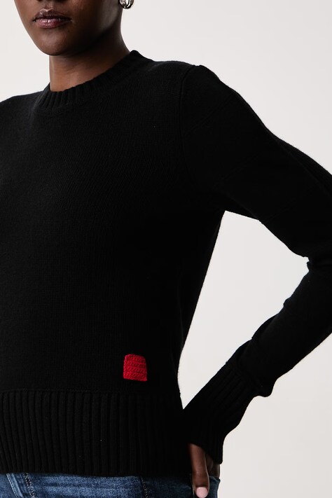 Max&Co. Sweter damski wełniany CAPO czarny 2626366103200