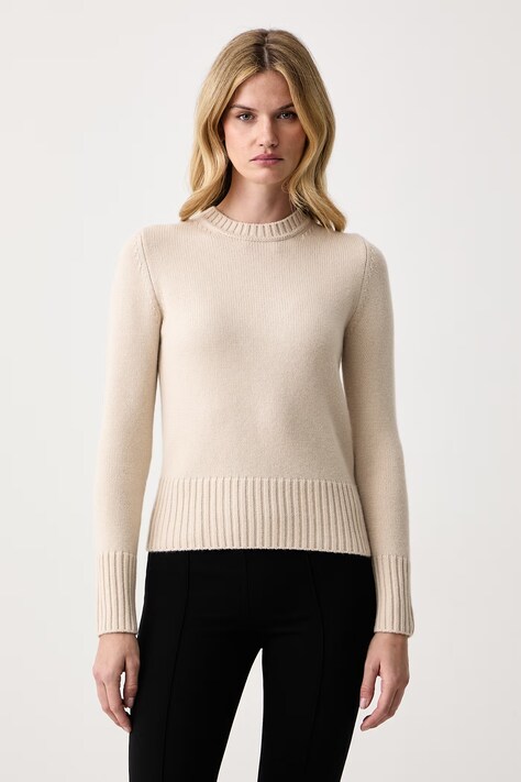 Max&Co. Sweter damski wełniany GELATO beżowy 2626366093200