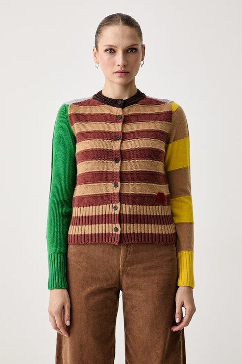 Max&Co. Kardigan damski wełniany ESORDIO multicolor 2626346023200