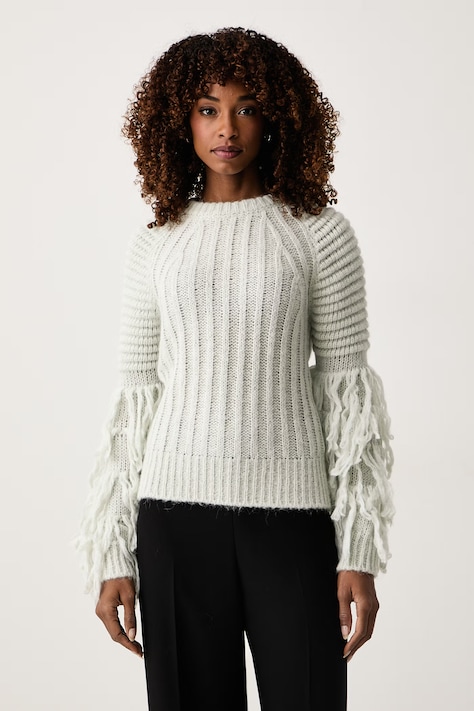 Patrizia Pepe Svetr dámský s příměsí vlny šedý 2K0093 KK033