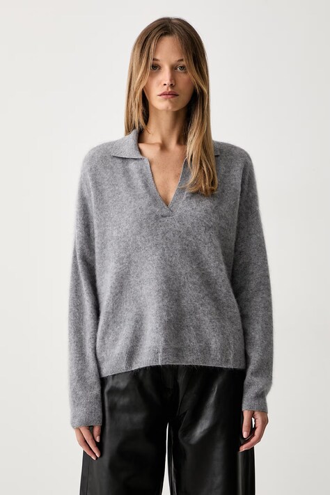 ViCOLO sweter damski wełniany szary 2AC2081