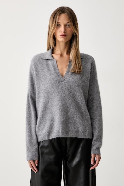 ViCOLO sweter damski wełniany szary 2AC2081
