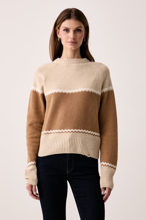 Colmar Sweter damski z wełną beżowy 43000006.2GI