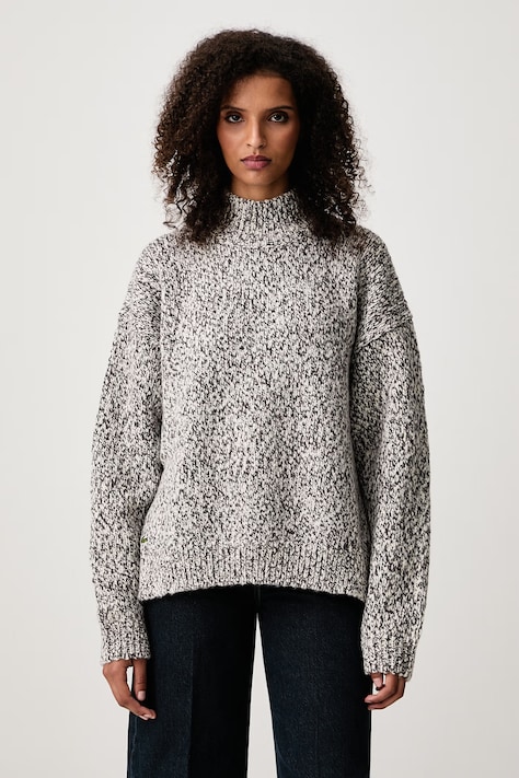 Lacoste Sweter z wełną damski beżowy AF8257
