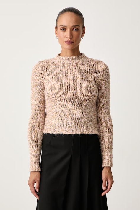 iBlues Sweter damski z wełną IBLSTAMPA różowy 2627366222200
