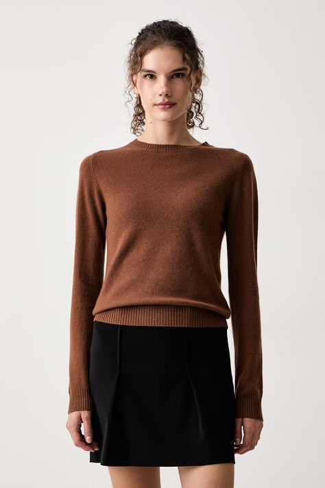 iBlues Sweter damski wełniany IBLRAFIA brązowy 2627366082200