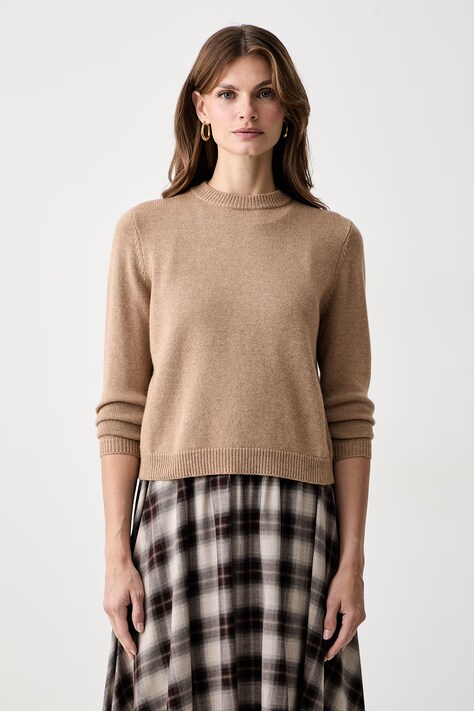 iBlues sweter damski z wełną IBLAFONA beżowy 2627366141200