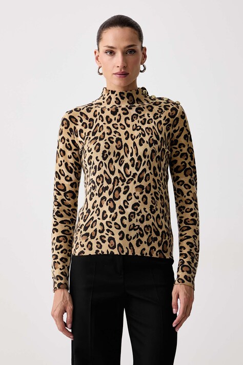 Marella Sweter damski wełniany MLSFANELLO beżowy 2623366384200