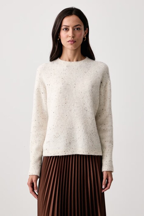 Marella Sweter damski z wełną MLLALCALI beżowy 2623366372200